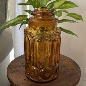Vintage glass canister